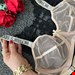  ست توری شیشه ای فنر دار سرشونه نگین دار فانتزی 